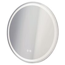 Miroir salle de bain éclairant Lou Ø60cm bords effet givré - ONDEE
