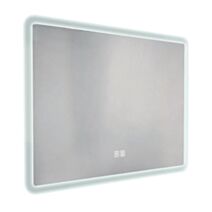 Miroir salle de bain éclairant Athena 90x60cm bords effet givré - ONDEE