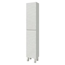 Colonne rangement à poser Lila 30cm blanc 2 portes - ONDEE