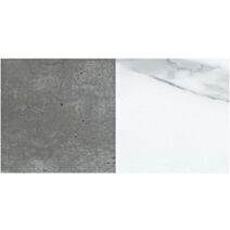 Crédence réversible béton minéral/marbre blanc 300x600x9mm - SUP BOIS
