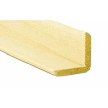 Baguette d'angle à fixer Bois Brut 2,4x2,4cmx2,4m