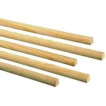 Quart de rond à fixer Bois Brut 0,9x0,9cmx2,4m
