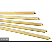 Baguette d'angle à fixer Bois Brut 2,8x2,8cmx2,4m