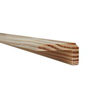 Baguette d'angle à fixer Bois Brut 2,2x3,5cmx2,4m