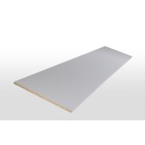 Tablette mélaminée alu platine 120x40x1,8cm