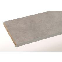 Plan de travail mélaminé 277x64x3,8cm Béton clair