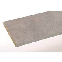 Plan de travail mélaminé 277x64x3,8cm Béton clair