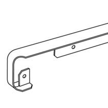 Profil Plan de travail pour jonction 67x38cm Gris