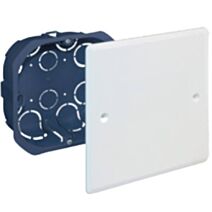 Boîte d'encastrement pour cloison 100x100xp.40mm + Couvercle 