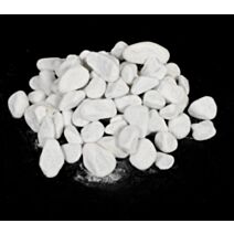 Galet marbre 25/40 blanc
