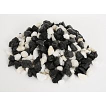 Concassé de marbre zen 10/14 noir et blanc