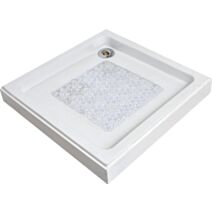 Fond de douche PVC bulles 50 x 50 cm transparent - TENDANCE