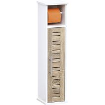 Meuble WC 1 porte dérouleur + réserve papier MDF Stockholm - TENDANCE