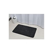 Tapis mémoire de forme galet 50 x 80 cm noir - TENDANCE