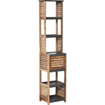 Colonne 1 porte acacia/MDF Element - TENDANCE