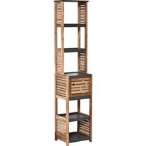 Colonne 1 porte acacia/MDF Element - TENDANCE