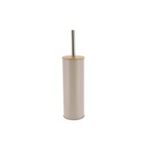 Brosse WC métal bambou/taupe - TENDANCE