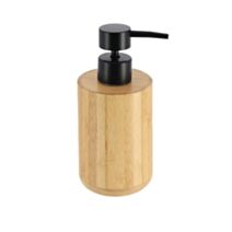 Distributeur bambou rond pompe noire 200 mL - TENDANCE