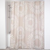 Rideau de douche Ethnic Spirals 180x200cm beige - TENDANCE