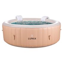 Spa gonflable 4 places Bora Bora Ø1,85x0,66m Beige - X-LUMIX