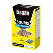 Souricide céréales forte infestation 5x20gr - CAUSSADE 