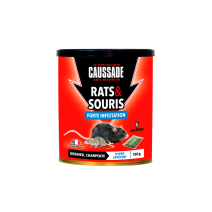 Traitement anti-nuisible céréales forte infestation rats&souris 150gr - CAUSSADE