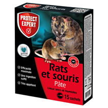 Traitement anti-nuisible pâte rats&souris 150gr - PROTECT EXPERT