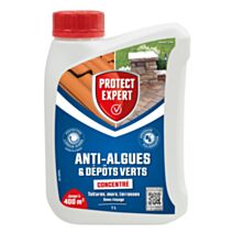Traitement herbicide Anti-Algues dépôts verts 1L - PROTECT EXPERT