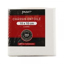 Châssis entoilé 10 x 10 cm 360gr/m² fibres mélangées - AMT