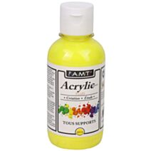 Peinture acrylique éducative 200 mL fluo jaune - FEVICRYL