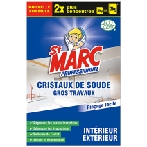 Cristaux de soude gros travaux concentré 1kg - ST MARC PROFESSIONNEL