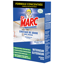 Cristaux de soude gros travaux concentré 1kg - ST MARC PROFESSIONNEL