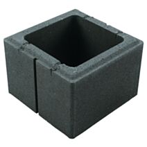Pilier harmonie Béton 30x30x20cm Gris Anthracite