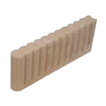 Bordure de jardin rondin ocre 20x50x6,5cm