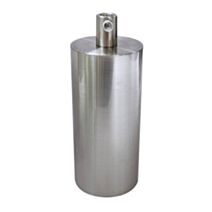 Douille E27 en métal gris chromé