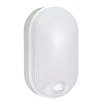 Hublot ovale Aludra blanc IP54 12W couleurs réglables L.120x210mm