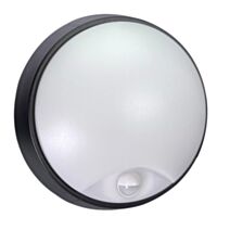 Hublot rond Vela noir IP54 12W couleurs réglables Ø71xH.214mm