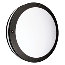 Hublot ovale Aludra blanc IP54 LED 12W + détecteur couleurs réglables L.120x210mm