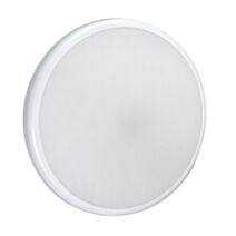 Hublot rond Coxa alu gris IP54 sans lampe 2x23W max E27 Ø300xH.80mm