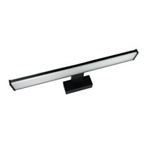 Applique LED de miroir noir 8W IP44