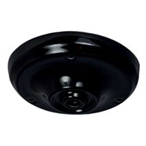 Pavillon cache-fils céramique noir Ø105mm - TIBELEC