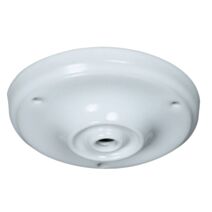 Pavillon cache-fils céramique blanc Ø105mm - TIBELEC