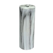 Douille avec cache E27 effet marbre blanc - TIBELEC