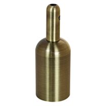 Douille avec cache E27 métal bronze Ø42mm - TIBELEC