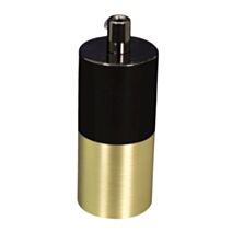 Douille avec cache E27 métal noir/or - TIBELEC