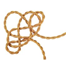 Câble électrique torsadé tissu doré antique 3m - TIBELEC