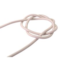 Câble électrique rond tissu rose ballerine 3m - TIBELEC
