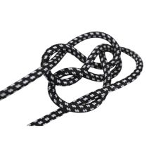 Câble électrique rond tissu noir&blanc 3m - TIBELEC