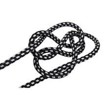 Câble électrique rond tissu noir&blanc 3m - TIBELEC