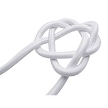 Câble électrique rond tissu blanc 3m - TIBELEC